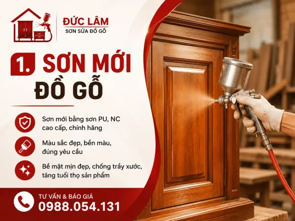 Sơn Mới Đồ Gỗ